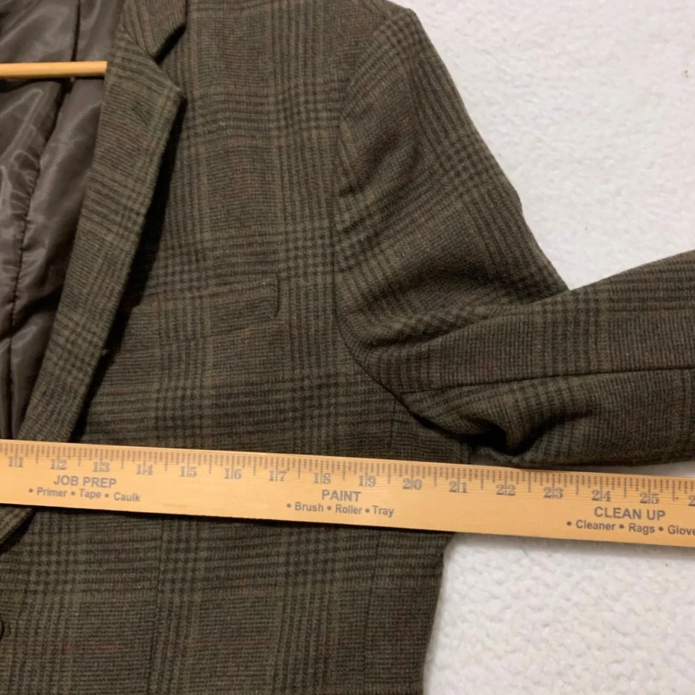 Banana Republic Tailored Fit Blazer Mens 42R Glen Plaid Sport Coat Jacket